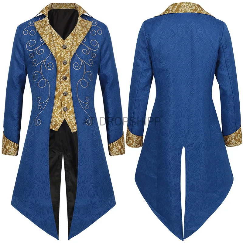 Medieval Halloween Cosplay Tuxedo Mid-century Renaissance Edward Tailcoat Vintage Mid-length Punk Men's Coat
Medieval Halloween Cosplay Tuxedo Mid-century Renaissance Edward Tailcoat Vintage Mid-length Punk Men's Coat