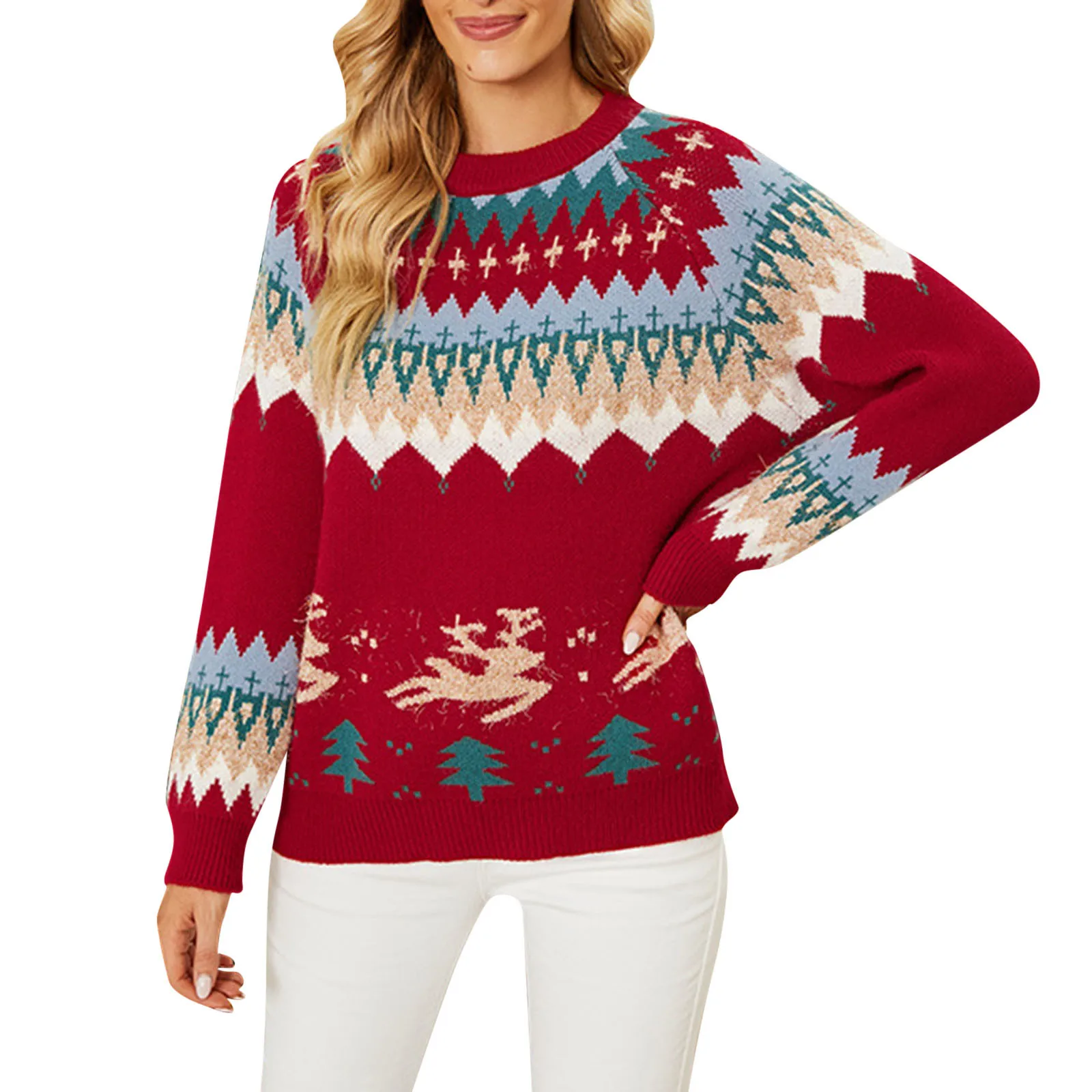 Autumn And Winter New Border Deer Jacquard Pullover Christmas Tree Sweater Mens Zip Cardigan
Autumn And Winter New Border Deer Jacquard Pullover Christmas Tree Sweater Mens Zip Cardigan