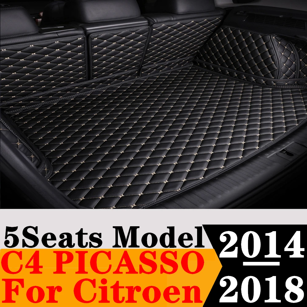 

Полный Комплект ковриков для багажника на заказ для Citroen C4 PICASSO 5 мест 2018 2017 2016 2015 2014