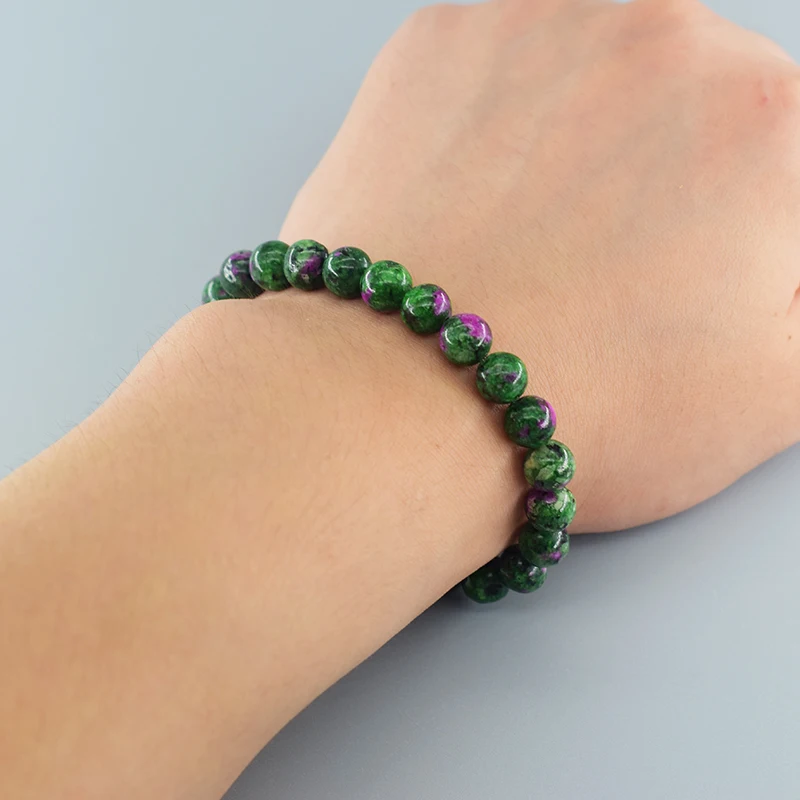 Natural Stone Bead Bracelets Epidote