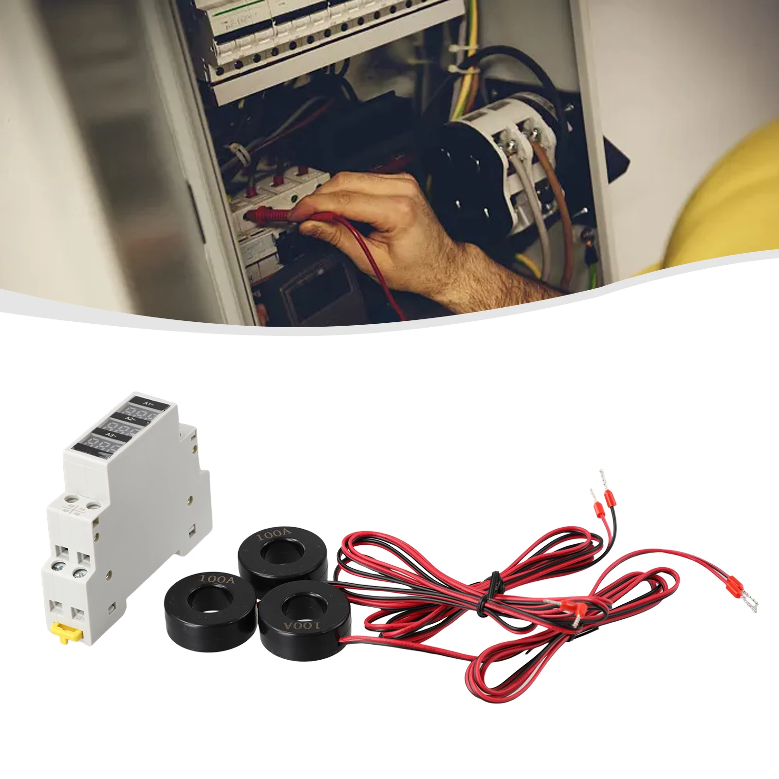 Mini Din Rail Digital Display Three-Phase Modular Current Meter Gauge Indicator IDC Connector Circuit Breakers Voltage Meters
Mini Din Rail Digital Display Three-Phase Modular Current Meter Gauge Indicator IDC Connector Circuit Breakers Voltage Meters