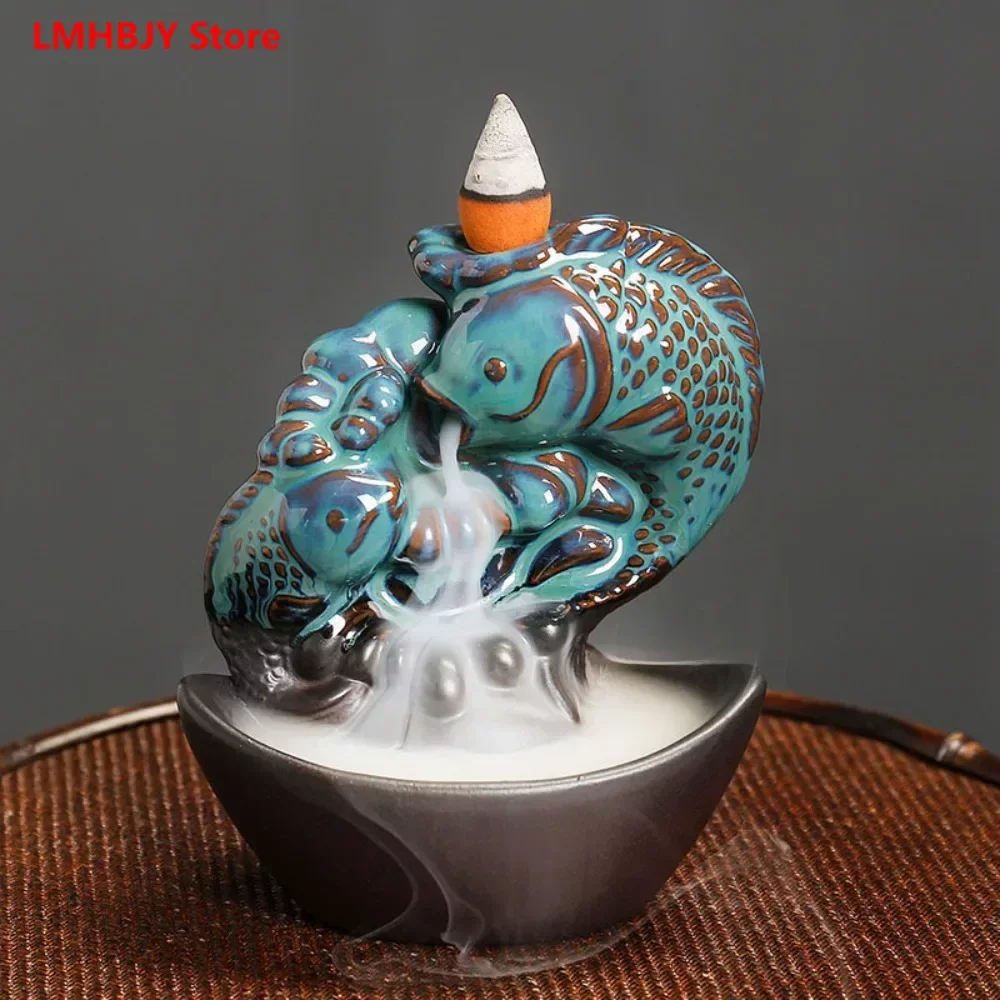 

Backflow Incense Stove High Mountains, Flowing Water Chenxiang Sandalwood Stove Zen Tea Ceremony Home Indoor Creative Decoration