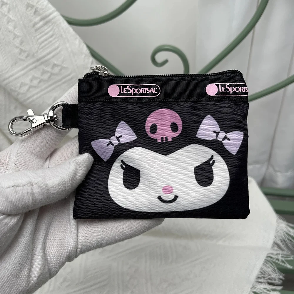 Cute Sanrio Kuromi Purse Hello Kitty Wallet Small Square Bag Hook Change Bag Mouth Red Card Identification Bag Mini Storage Bags
Cute Sanrio Kuromi Purse Hello Kitty Wallet Small Square Bag Hook Change Bag Mouth Red Card Identification Bag Mini Storage Bags