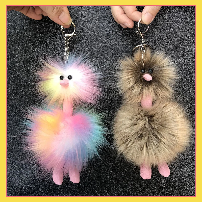 New Colorful Ostrich Feather Ball Keychain Animal Ornaments Animation Peripherals School Bag Decoration Collection Toys Gifts
New Colorful Ostrich Feather Ball Keychain Animal Ornaments Animation Peripherals School Bag Decoration Collection Toys Gifts
