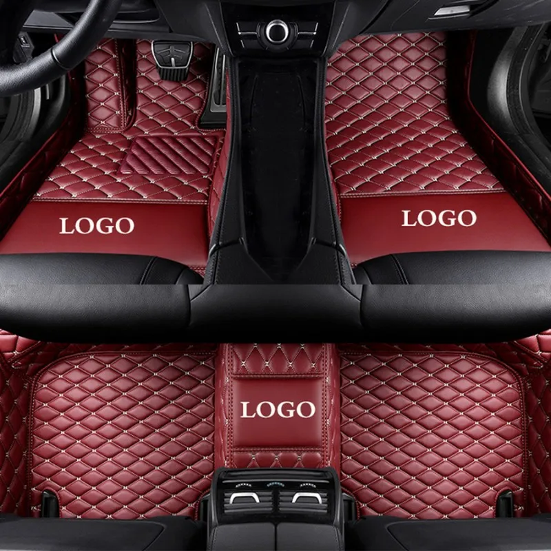

Custom leather car mat for Peugeot All Model 4008 RCZ 308 508 301 3008 206 307 207 2008 408 5008 607 Car-Styling