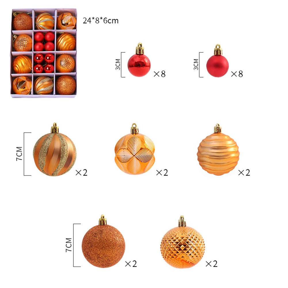Christmas Balls Decorative Balls Blue Gray Green Orange Pink (As Pictures Show) Durable High Quality Practical
Christmas Balls Decorative Balls Blue Gray Green Orange Pink (As Pictures Show) Durable High Quality Practical
