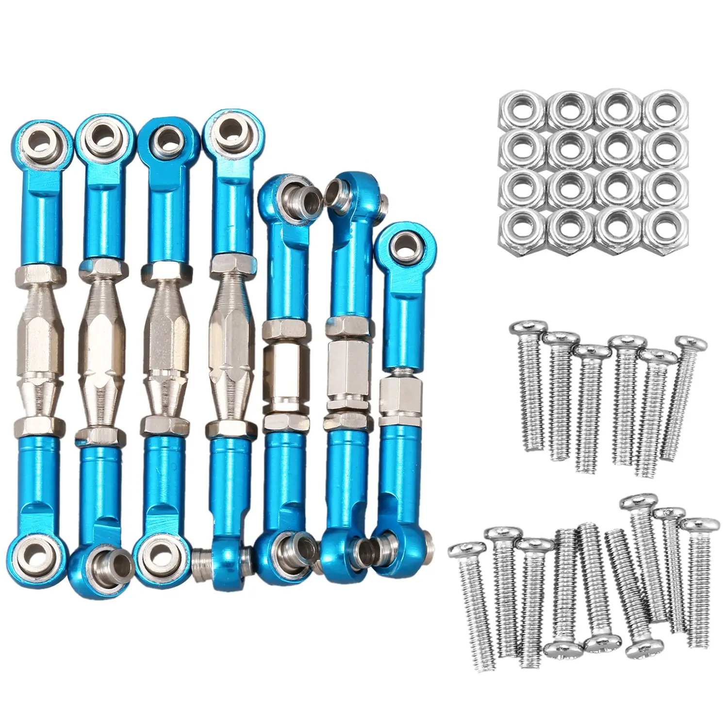 for WLtoys 144001 1/14 RC Car Spare Parts Metal Linkage Servo Pull Rod Steering Tie Rod Set,Blue
for WLtoys 144001 1/14 RC Car Spare Parts Metal Linkage Servo Pull Rod Steering Tie Rod Set,Blue