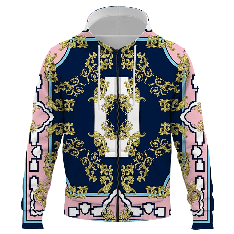 Trend luxurious Print 3D zipper Hoodie Men Women Rock Hip Hop Style Fashion Pattern Clothes Spring And Autumn Sweatshirts Unisex
Trend luxurious Print 3D zipper Hoodie Men Women Rock Hip Hop Style Fashion Pattern Clothes Spring And Autumn Sweatshirts Unisex