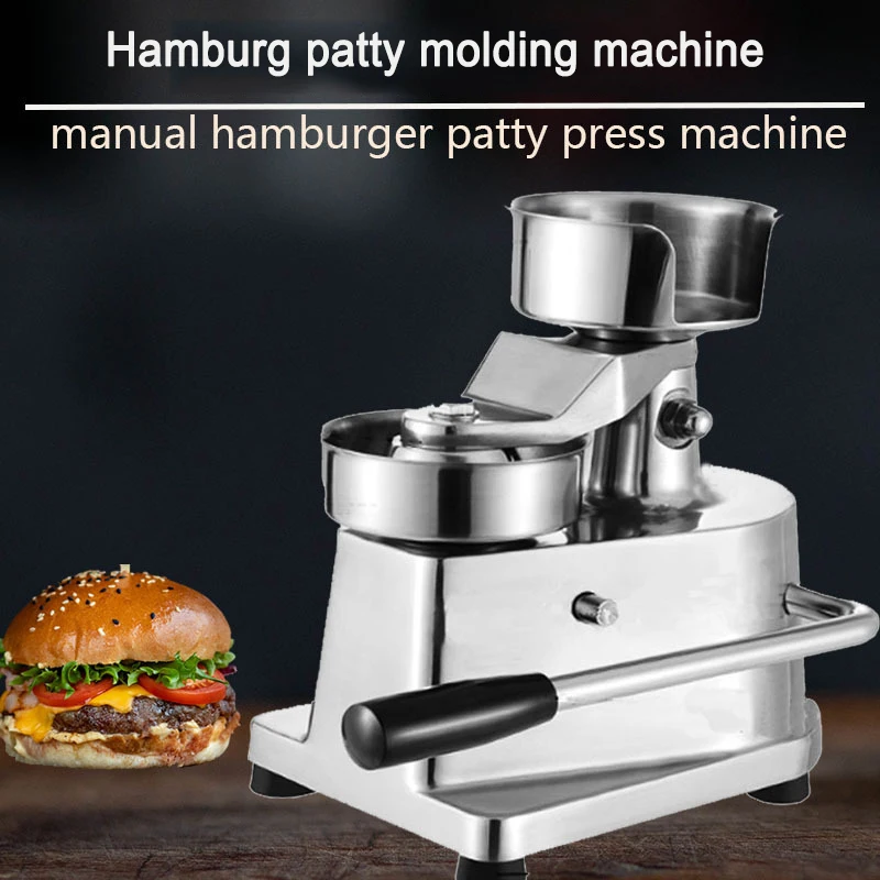 

100mm Manual Hamburger Press Maker Burger Forming Machine Round Meat Shaping Aluminum Machine Forming Burger Patty Makers