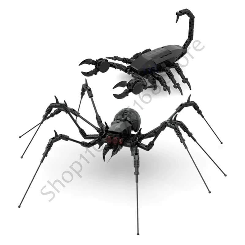 

Magical Creepy Spider Araneid Scorpion MOC Building Blocks Model, DIY Educational Toys, Children's Christmas Gifts, New