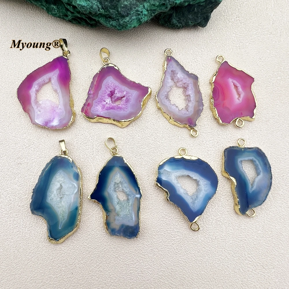 10PCS Freeform Blue Pink Agates Geode Druzy Slice Necklace Pendant For DIY Jewelry Making MY231082
10PCS Freeform Blue Pink Agates Geode Druzy Slice Necklace Pendant For DIY Jewelry Making MY231082