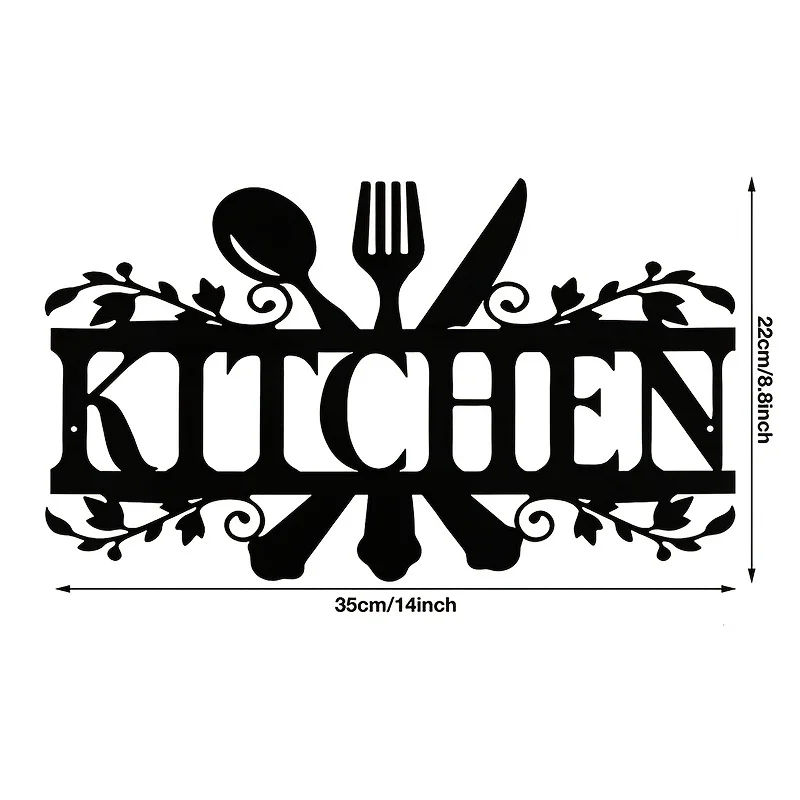 

1pc Kitchen Metal Sign, Kitchen Signs Wall Decor Rustic Metal Kitchen Decor Sign, Country Farmhouse Decoration