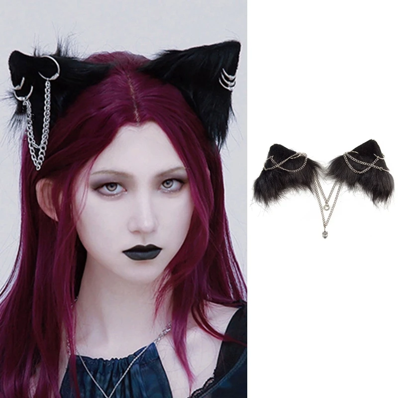 Hair Clips for Girl Duckbill Hair Clips Animals Ear Barrettes with Dangle Chain Hair Barrettes for Cosplay Party
Hair Clips for Girl Duckbill Hair Clips Animals Ear Barrettes with Dangle Chain Hair Barrettes for Cosplay Party