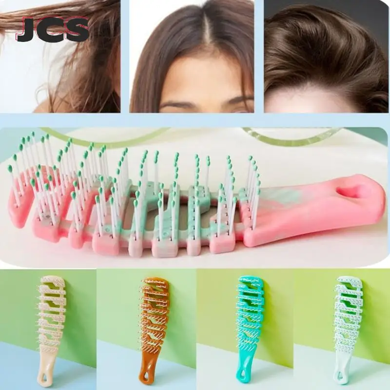 New Gradient Hollow Out Hair Brush Scalp Massage Comb Hair Styling Detangler Wet Dry Curly Hair Fast Blow Drying Detangling Tool
New Gradient Hollow Out Hair Brush Scalp Massage Comb Hair Styling Detangler Wet Dry Curly Hair Fast Blow Drying Detangling Tool
