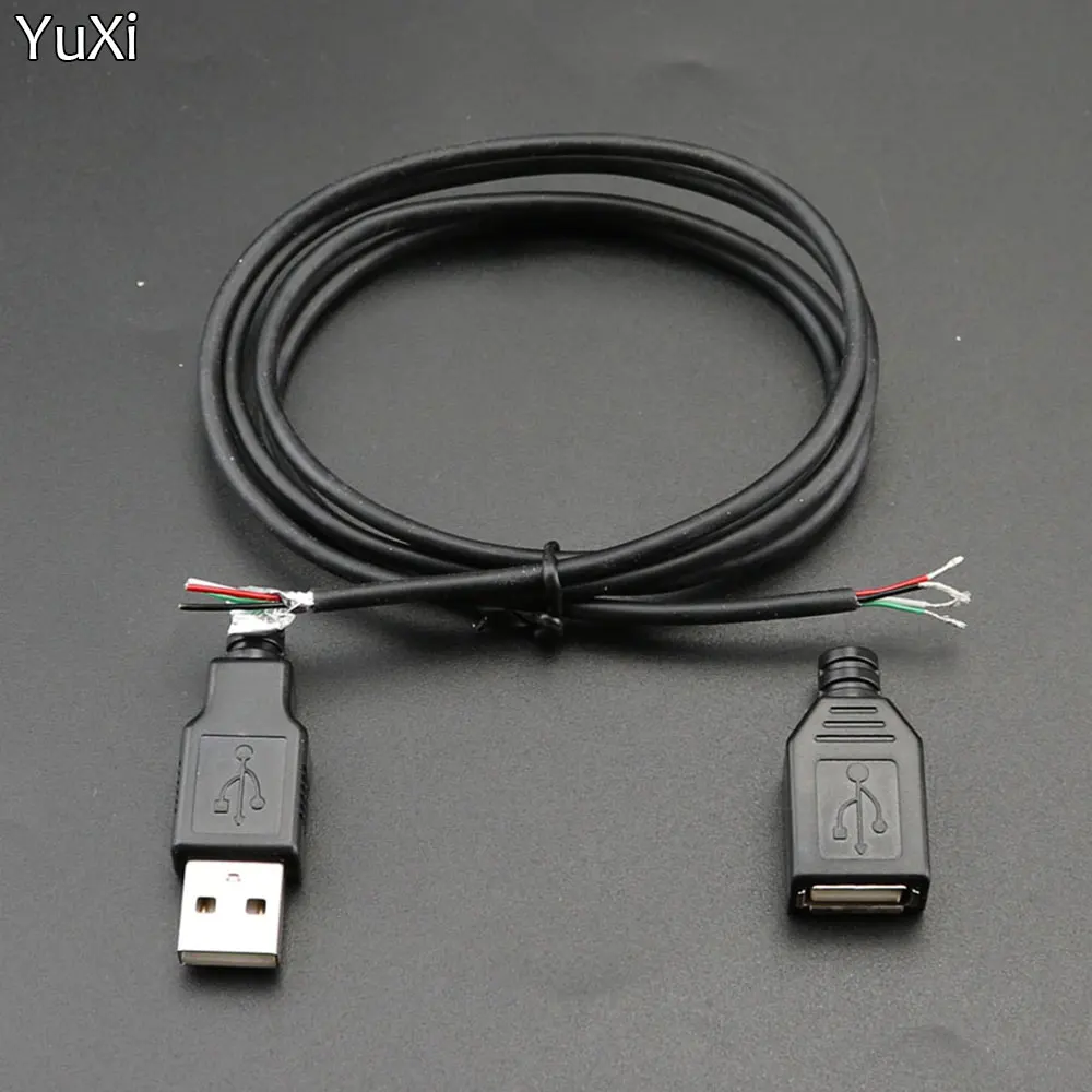 YuXi 1 Set Type A Male Female USB 2.0 4 Pin Plug Socket Connector USB Type-A Data Cable DIY Kits With 1 Meter Cable
YuXi 1 Set Type A Male Female USB 2.0 4 Pin Plug Socket Connector USB Type-A Data Cable DIY Kits With 1 Meter Cable