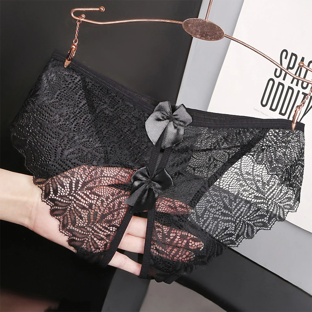 Women Sexy Sheer Lace See Through Briefs Open Crotch Panties Solid Color Bow Temptation Mesh Underpants Erotic Underwear
Women Sexy Sheer Lace See Through Briefs Open Crotch Panties Solid Color Bow Temptation Mesh Underpants Erotic Underwear