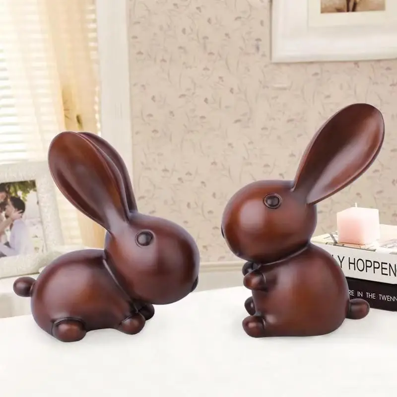 Wood Colored Couple Rabbit Figurines Resin Handicraft Rabbit Ornaments Cute Rabbit Household Decoration Living Room Decoration
Wood Colored Couple Rabbit Figurines Resin Handicraft Rabbit Ornaments Cute Rabbit Household Decoration Living Room Decoration