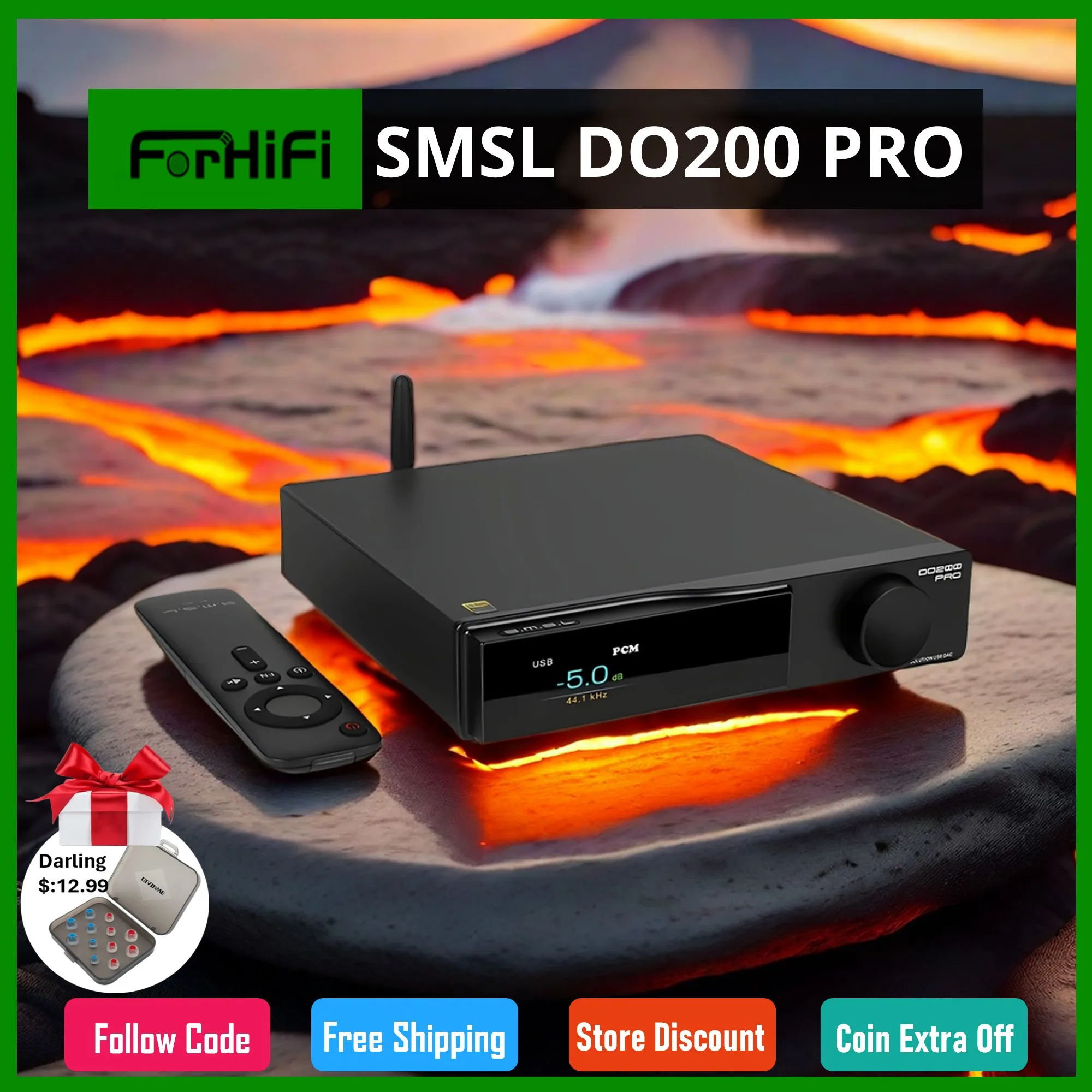 SMSL DO200 PRO Desktop HiFi Balanced Decoder 12x CS43131 Chips MQA Full Decoding DAC Pre-amp Bluetooth 5.1 HDMI-ARC for PS4/5
SMSL DO200 PRO Desktop HiFi Balanced Decoder 12x CS43131 Chips MQA Full Decoding DAC Pre-amp Bluetooth 5.1 HDMI-ARC for PS4/5