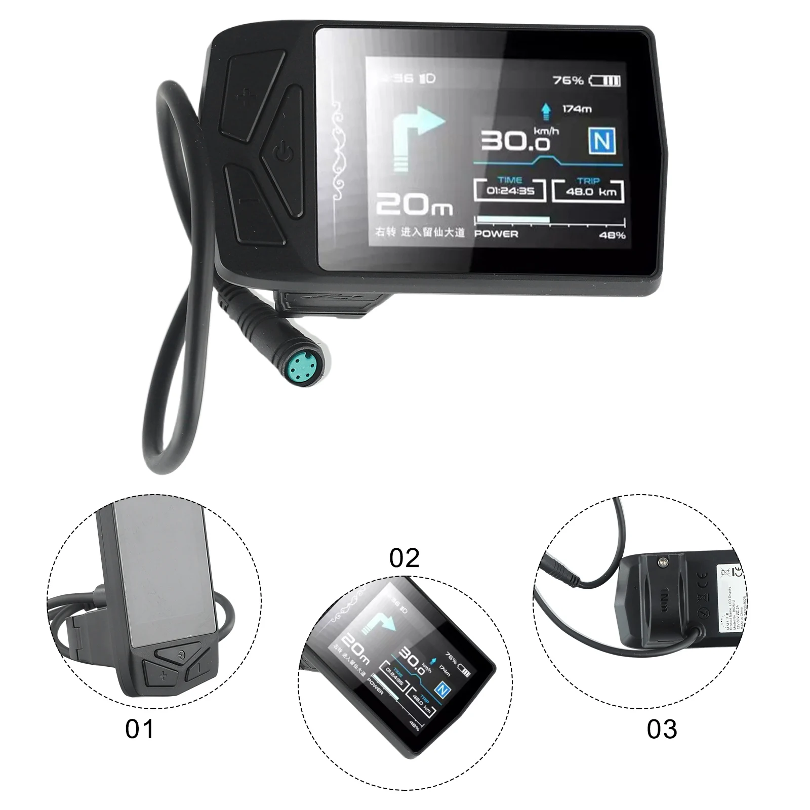 Durable Cycling Outdoor Sports Electricbike Display Display 1 Set 86.8*50.5*12.5mm Accessories LCD M5 Connector
Durable Cycling Outdoor Sports Electricbike Display Display 1 Set 86.8*50.5*12.5mm Accessories LCD M5 Connector