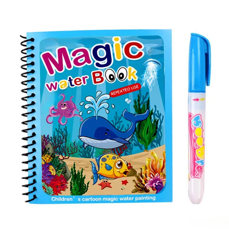 Cartoon Magic Water Painting Coloring Book With Pen Set Children Kid Education Teaching DIY Sketch Drawing Graffiti Comics Album
Cartoon Magic Water Painting Coloring Book With Pen Set Children Kid Education Teaching DIY Sketch Drawing Graffiti Comics Album