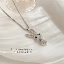 High Sense Rhinodiamond Rabbit Long Pendant Female Hip Hop Sweater Hoodie Chain Titanium Steel Necklace
High Sense Rhinodiamond Rabbit Long Pendant Female Hip Hop Sweater Hoodie Chain Titanium Steel Necklace