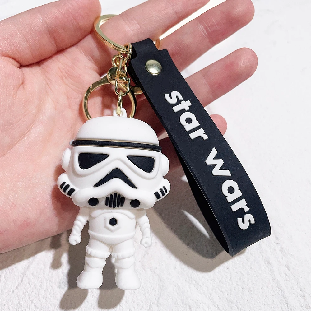 Disney Movie Star Wars Keychain Darth Vader Imperial Stormtrooper Yoda Baby Doll Keyrings Key Holder for Boys Gifts Disney Movie Star Wars Keychain Darth Vader Imperial Stormtrooper Yoda Baby Doll Keyrings Key Holder for Boys Gifts