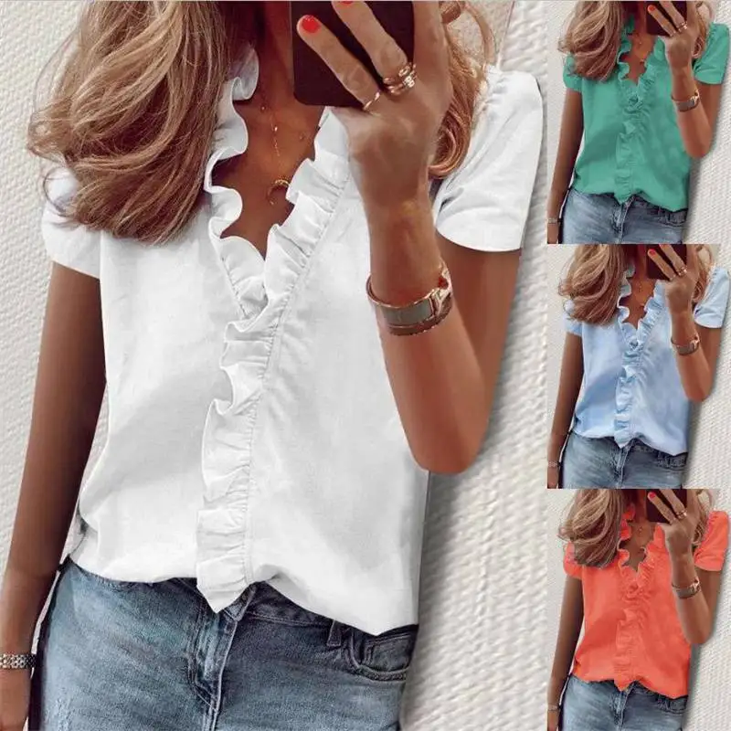Leisure Shirts Oversized Shirt Womens Loose Long Sleeve Short Sleeve Design Top V-neck Cardigan Top Lady Blouses Spring Shirt
Leisure Shirts Oversized Shirt Womens Loose Long Sleeve Short Sleeve Design Top V-neck Cardigan Top Lady Blouses Spring Shirt