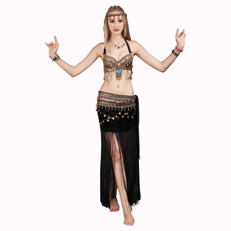 Belly Dance Costume Tassel Ethnic Dance Tibetan Tribal Princess Minority Tribal Two-piece Chrismas Clothing
Belly Dance Costume Tassel Ethnic Dance Tibetan Tribal Princess Minority Tribal Two-piece Chrismas Clothing