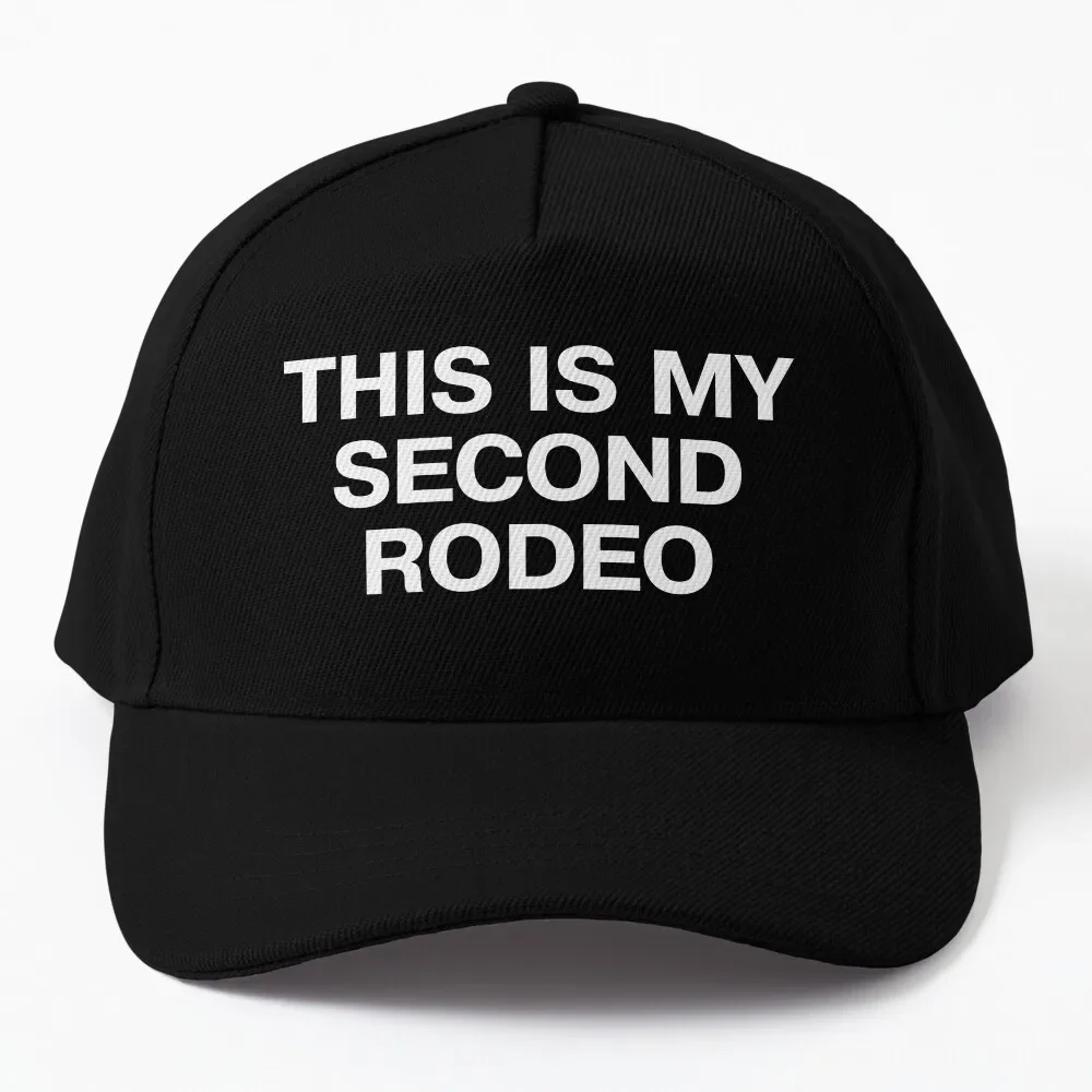 THIS IS MY SECOND RODEO in plain white all caps letters - cos you're not the noob, but barely Baseball Cap
THIS IS MY SECOND RODEO in plain white all caps letters - cos you're not the noob, but barely Baseball Cap