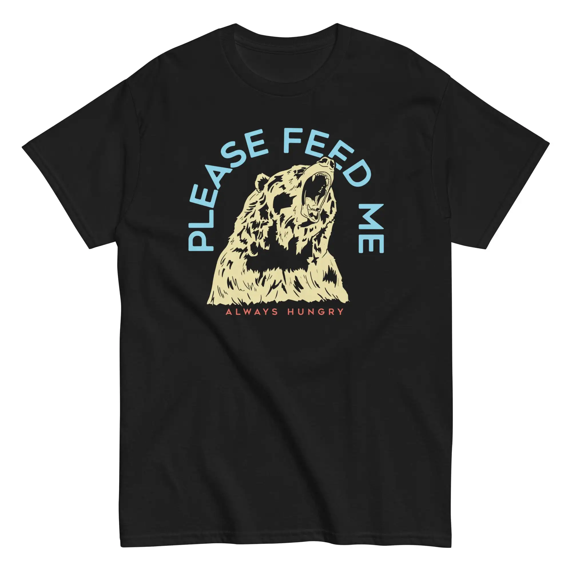 

Please Feed Me, Always Hungry Unisex T-shirts for Man Woman Short Summer Tees Casual Cotton New Arrival Fashion Couple's Cloths