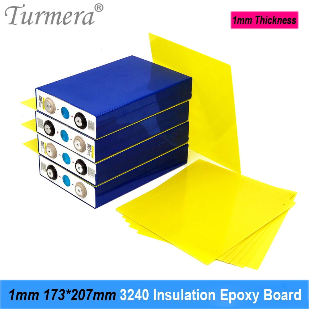 

Turmera 3240 Insulation Epoxy Plate 1mm Thickness 173*207mm for 3.2V 200Ah 280Ah 310Ah 320Ah 12.8V Lifepo4 Battery Pack Diy Use