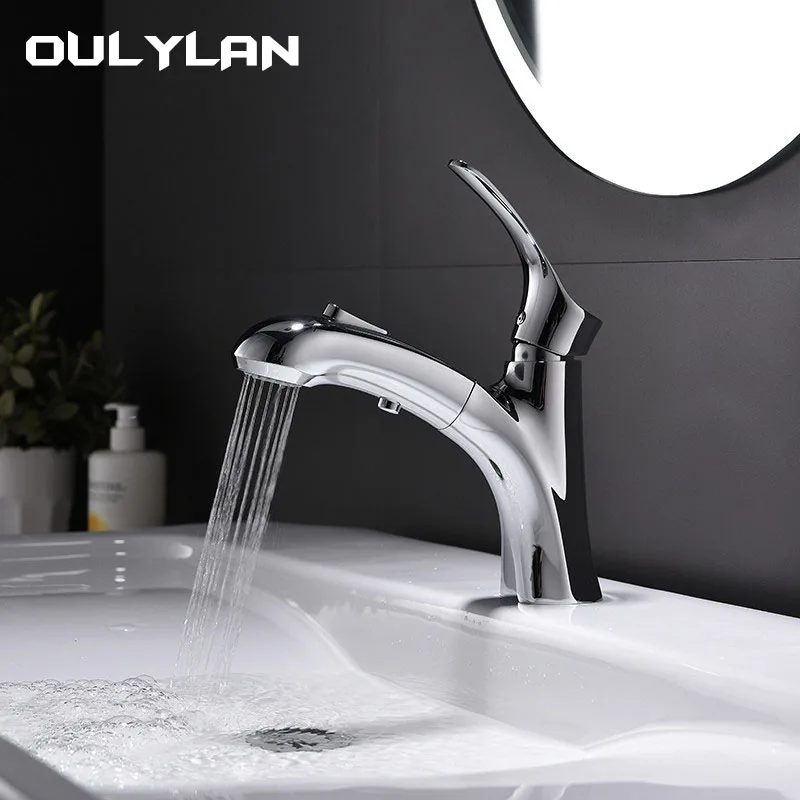 Hot Cold Mixer Tap Retractable Pull Out Washbasin Faucet All Copper Matte Black Bathroom Tap Basin Modern Household Faucets
Hot Cold Mixer Tap Retractable Pull Out Washbasin Faucet All Copper Matte Black Bathroom Tap Basin Modern Household Faucets