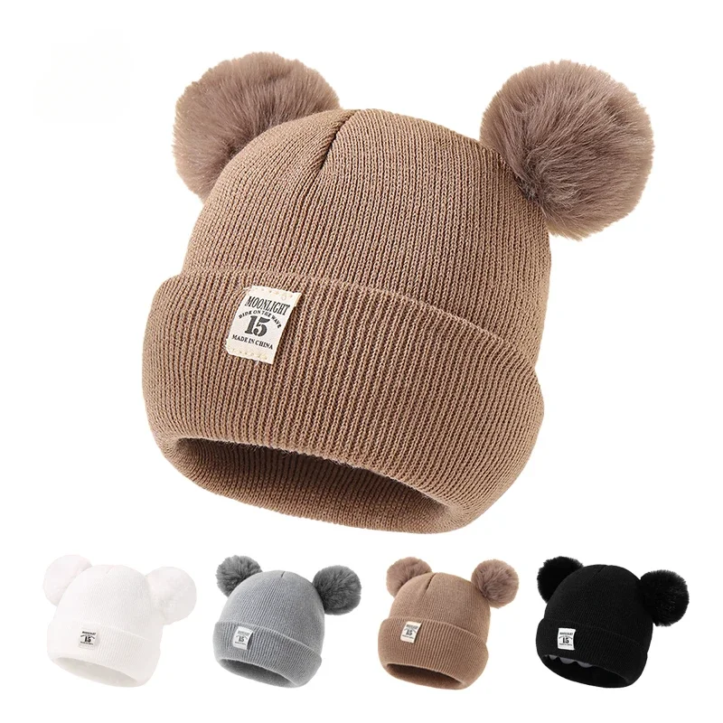 Winter Children Warm Baby Knitted Hats with Pom Pom Kids Knit Beanie Hats Solid Color Children's Hat for Boys Girls Accessories
Winter Children Warm Baby Knitted Hats with Pom Pom Kids Knit Beanie Hats Solid Color Children's Hat for Boys Girls Accessories