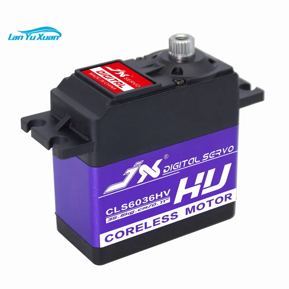 JX-Servo CLS6036HV 36kg high torque metal tooth high pressure digital core servo 180 degrees
JX-Servo CLS6036HV 36kg high torque metal tooth high pressure digital core servo 180 degrees