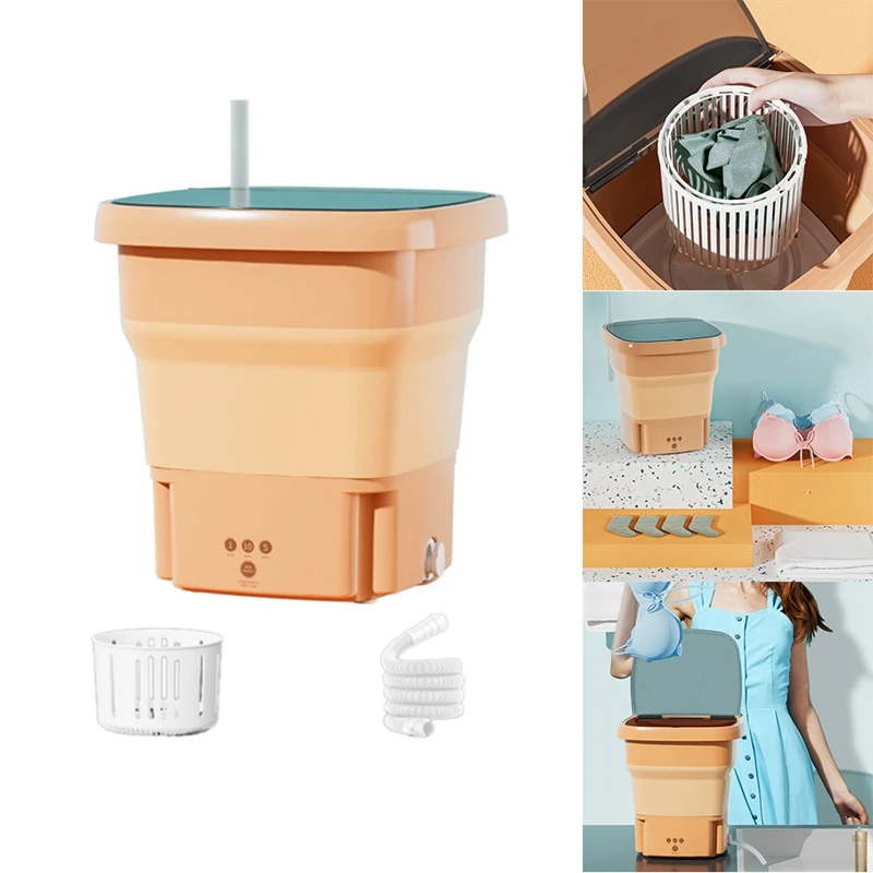 

Portable Washing Machine Mini Foldable Washer 10L For Washing Small Pieces Clothing For Apartments Dormitories