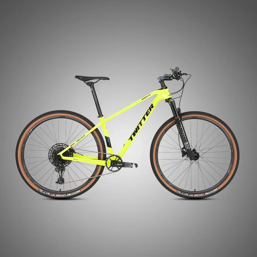 

TWITTER-Carbon Fiber Mountain Bike Bicycle with Dual Disc Brake, MTB, 148x12, 27.5 ",29", New, 2024,RS-13S велосипеды bicicleta
