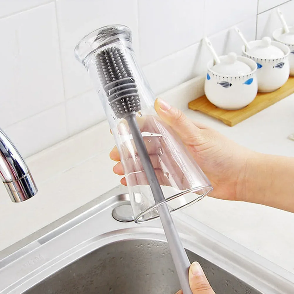 Silicone Cup Brush Cup Scrubber Glass Cleaner Kitchen Cleaning Tool Long Handle Drink Bottle Glass Cup Cleaning Brush
Silicone Cup Brush Cup Scrubber Glass Cleaner Kitchen Cleaning Tool Long Handle Drink Bottle Glass Cup Cleaning Brush