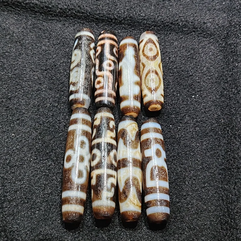 

Xizang Agate Dzi Horseshoe Weathering Tiger Tooth Avalokitesvara and other Totem Beads Necklace Pendant DIY Accessories