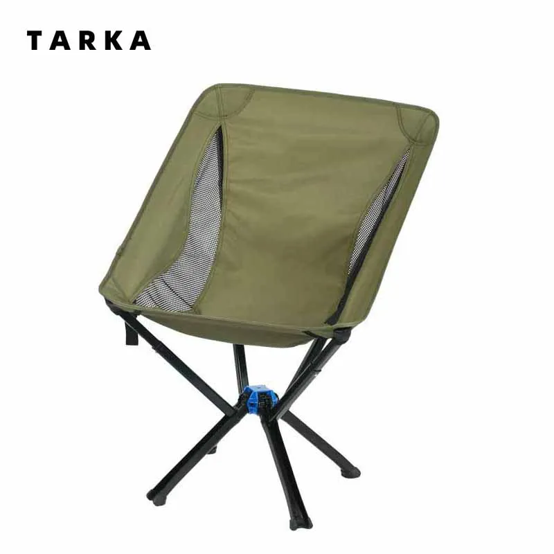 

TARKA Free Installation Camping Folding Chair Big Size Umbrella Shaped Moon Chairs Tourist Picnic Foldable Fishing Beach Chairs