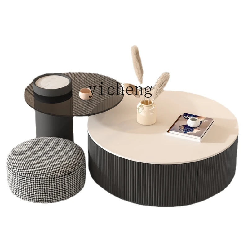 ZC Stone Plate Coffee Table Living Room 2023 New Home Small Apartment round Minimalist High-End Tea Table
ZC Stone Plate Coffee Table Living Room 2023 New Home Small Apartment round Minimalist High-End Tea Table