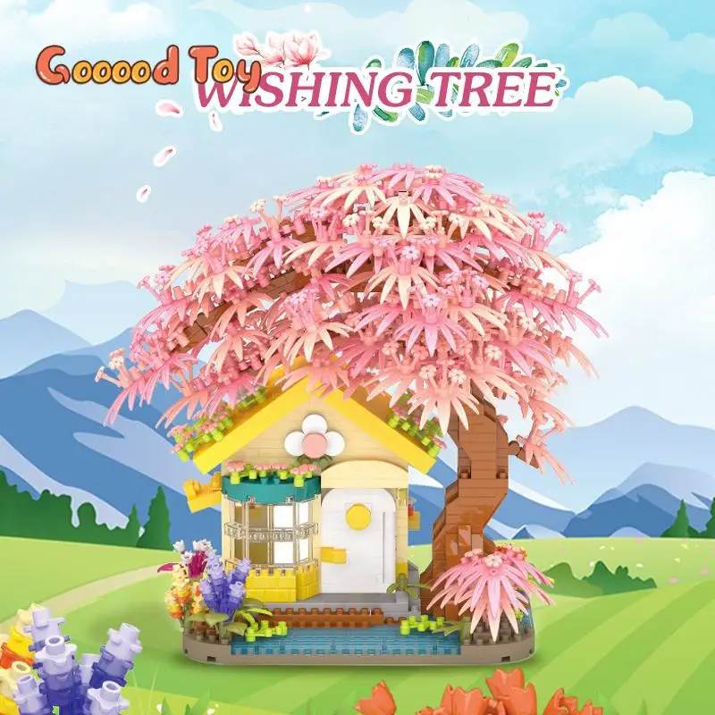 Wishing Sakura Tree 1500Pcs Micro Building Block Bricks Flower House Blocks Figure Toys Valentine's Day Birthday Gift for Girls
Wishing Sakura Tree 1500Pcs Micro Building Block Bricks Flower House Blocks Figure Toys Valentine's Day Birthday Gift for Girls