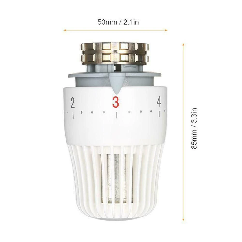 Thermostatic Temperature Control Valve Head M30x1.5 Radiator Valve Replacement Sensor Element Head NEW Control Valve
Thermostatic Temperature Control Valve Head M30x1.5 Radiator Valve Replacement Sensor Element Head NEW Control Valve