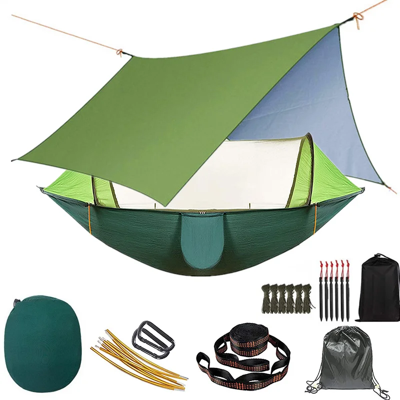 Уличный гамак с защитой от перекатывания, легкая подвесная койка с москитной сеткой, для походов и отдыха на открытом воздухе
Уличный гамак с защитой от перекатывания, легкая подвесная койка с москитной сеткой, для походов и отдыха на открытом воздухе