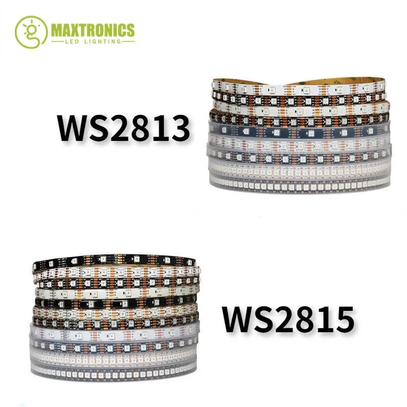 DC5V/12V WS2813 WS2815 RGB Led Strip SMD5050 Smart Individually Addressable Dual Signal 30/60/144Led/m IP30 IP65 IP67 Tape Light
DC5V/12V WS2813 WS2815 RGB Led Strip SMD5050 Smart Individually Addressable Dual Signal 30/60/144Led/m IP30 IP65 IP67 Tape Light