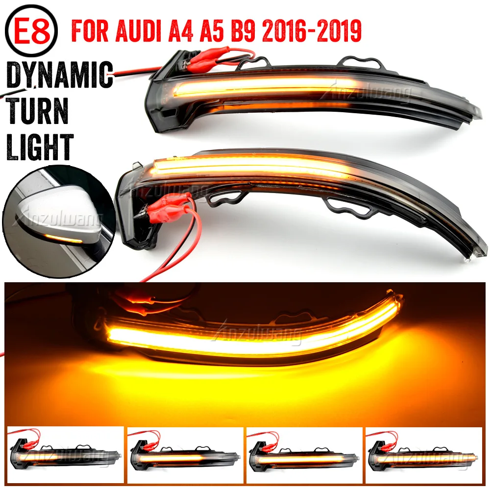 For Audi A4 S4 RS4 B9 2016-2019 A5 S5 RS5 Dynamic Turn Signal LED Light Side Wing Rearview Mirror Indicator Sequential Blinker
For Audi A4 S4 RS4 B9 2016-2019 A5 S5 RS5 Dynamic Turn Signal LED Light Side Wing Rearview Mirror Indicator Sequential Blinker