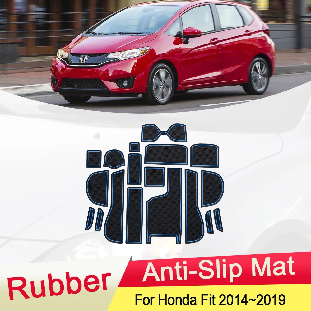 For Honda Jazz Fit GK GP GH 2014~2019 2016 Rubber Anti-slip Mat Door Groove Cup pad Gate slot Coaster Interior Car Accessories
For Honda Jazz Fit GK GP GH 2014~2019 2016 Rubber Anti-slip Mat Door Groove Cup pad Gate slot Coaster Interior Car Accessories