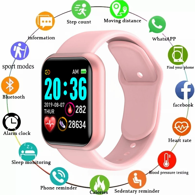 Multifunctional Smart Watch Men Women Bluetooth Connected Phone Music Fitness Sports Bracelet Sleep Monitor Y68 Smartwatch D20
Multifunctional Smart Watch Men Women Bluetooth Connected Phone Music Fitness Sports Bracelet Sleep Monitor Y68 Smartwatch D20