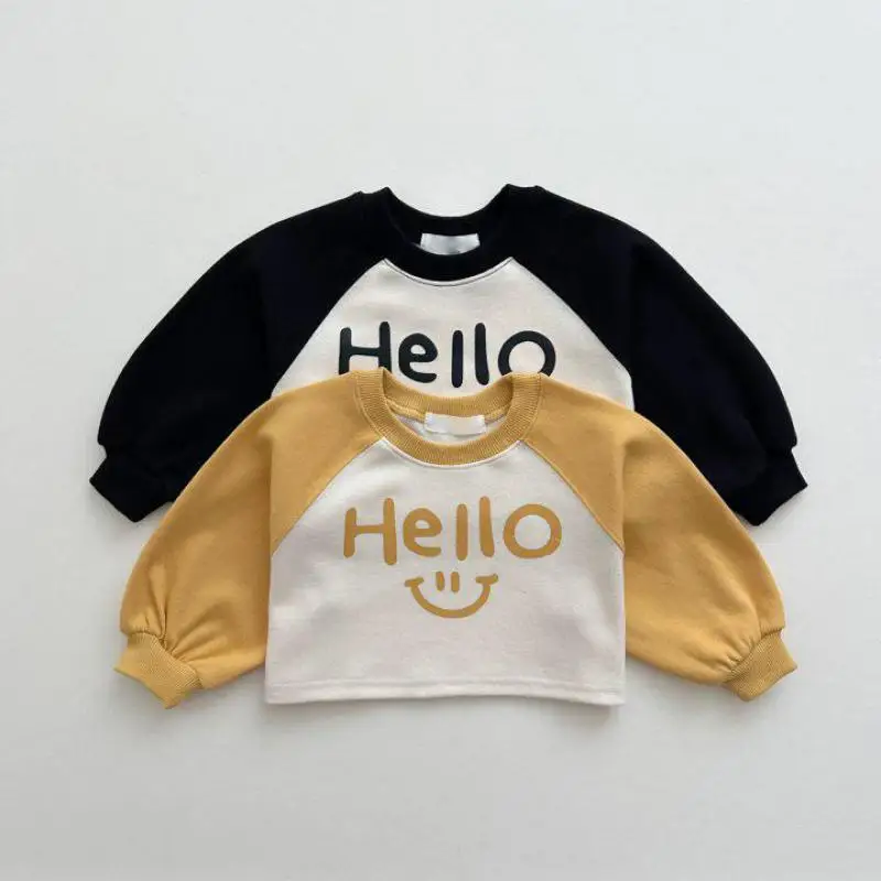 Autumn New Children Long Sleeve Sweatshirt Cute Letter Print Girls Sweatshirt Loose Infant Boy Casual Tops Cotton Baby Clothes
Autumn New Children Long Sleeve Sweatshirt Cute Letter Print Girls Sweatshirt Loose Infant Boy Casual Tops Cotton Baby Clothes