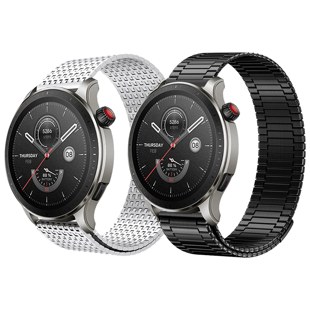 Milanese Loop strap For Amazfit GTR 4 3 Pro 2 2e 22mm Stainless steel Magnetic Band for Amazfit Stratos 3 Metal Links Bracelet
Milanese Loop strap For Amazfit GTR 4 3 Pro 2 2e 22mm Stainless steel Magnetic Band for Amazfit Stratos 3 Metal Links Bracelet