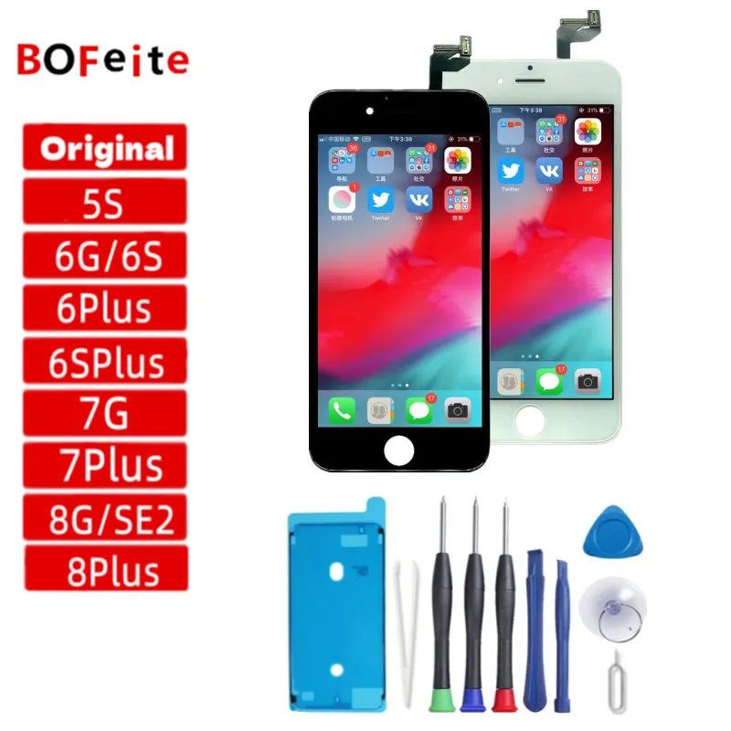 100% Original OEM Display Screen for iphone 5S 6G 6S 6PLUS 6SPlus 7G 7Plus 8G SE2 8Plus LCD Touch Screen Digitizer Assembly 
100% Original OEM Display Screen for iphone 5S 6G 6S 6PLUS 6SPlus 7G 7Plus 8G SE2 8Plus LCD Touch Screen Digitizer Assembly